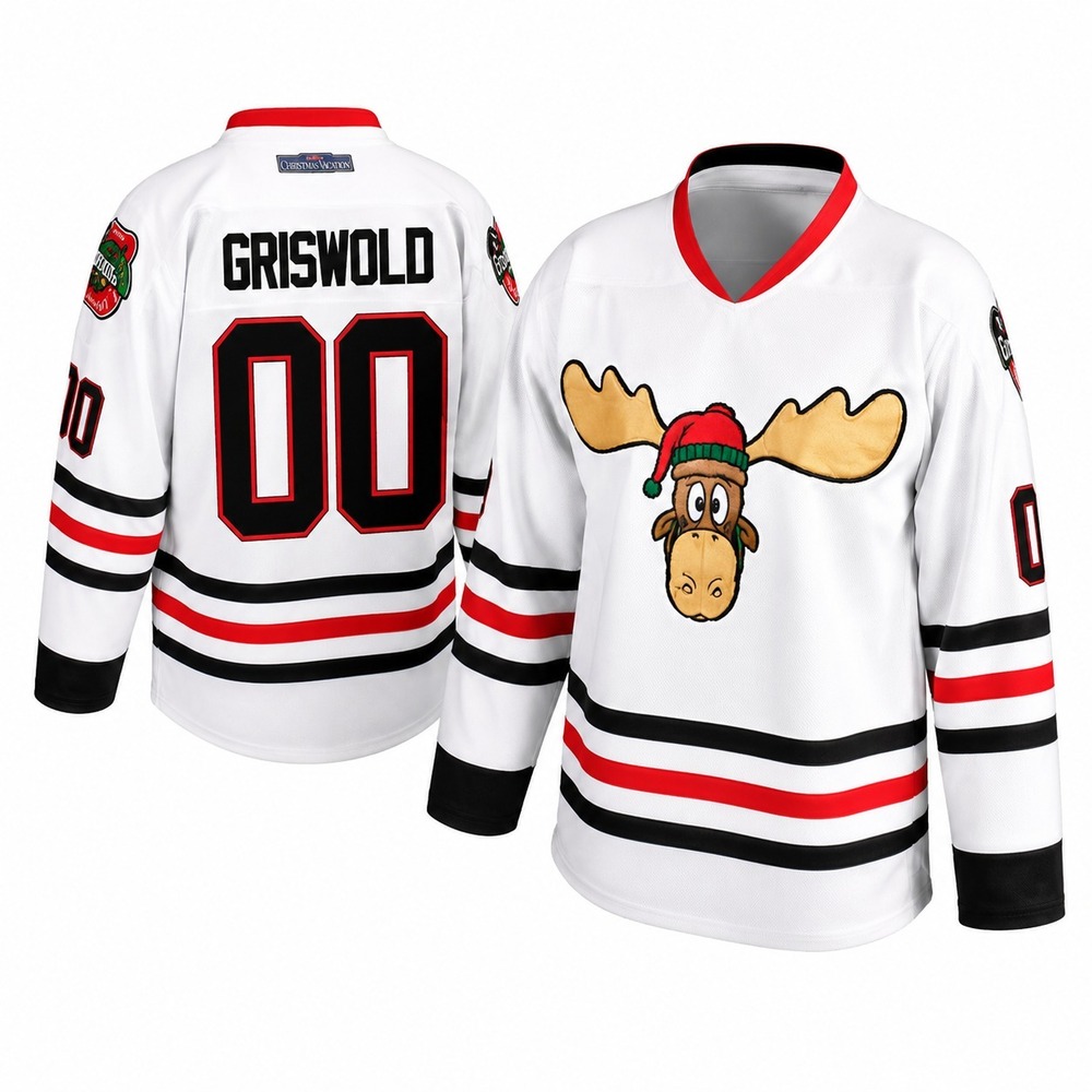 Christmas Vacation Movie Mens Sz 2XL Hockey Jersey Features The Griswold Family